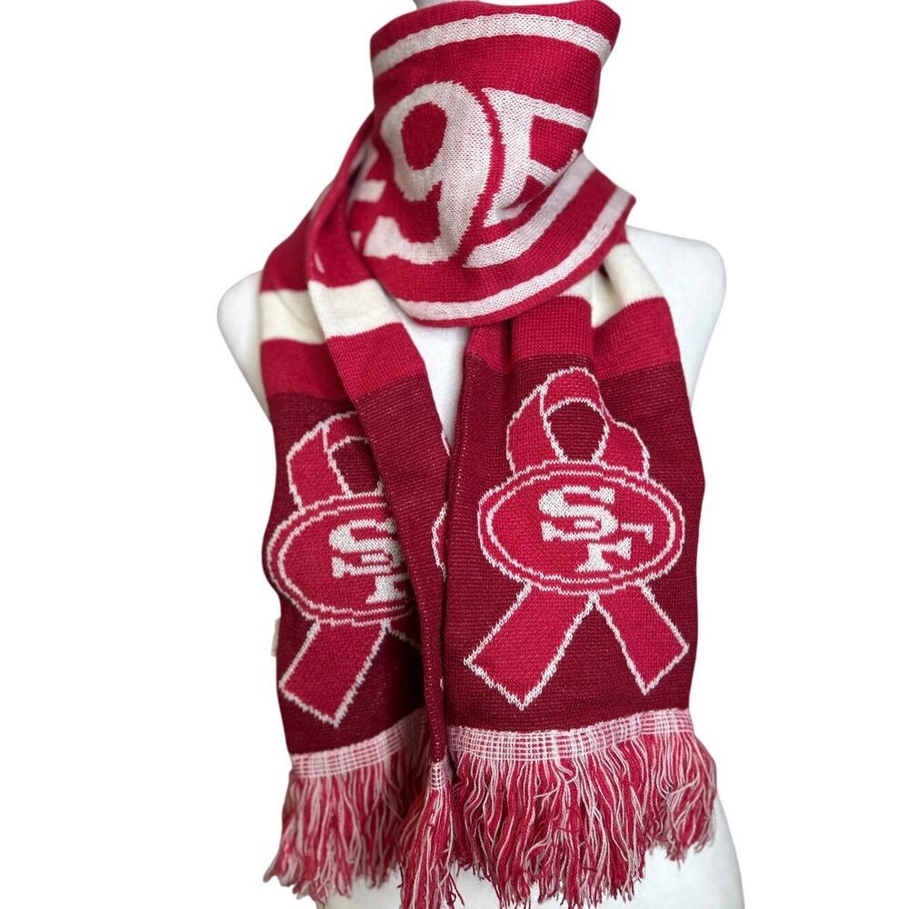 Forever Collectibles SF 49ers x Breast Cancer  Scarf‎